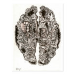 Brain Scan of an artist Postcards