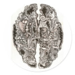 Brain Scan of an artist Sticker