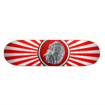 brain skateboard deck