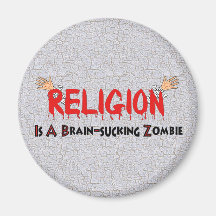 Brain-Sucking Zombie Refrigerator Magnet