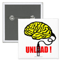 Brain to unload pinback button