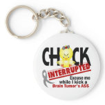 Brain Tumour Chick Interrupted 2 keychains