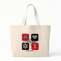 Brain Tumour Hope Love Inspire Awareness Canvas Bag