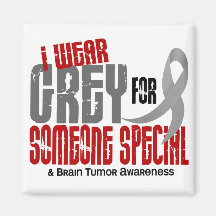 Brain Tumour I Wear Grey For Someone Special 6.2 Magnet