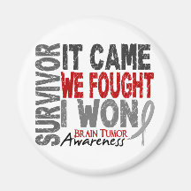 Brain Tumour Survivor It Came We Fought I Won Magnets
