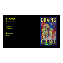 BRAINS ESCAPE INDICA BUSINESS CARD TEMPLATE
