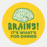 Brains, It's What's For Dinner Sticker