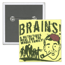 Brains! Pinback Button