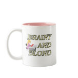BRAINY AND BLOND SECRETARY mugs