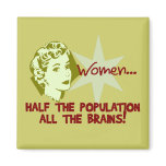 Brainy Chicks! magnets