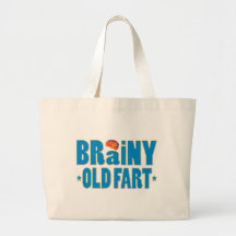 Brainy Old Fart Canvas Bags