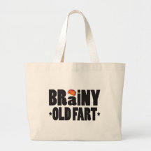 Brainy Old Fart K Tote Bags