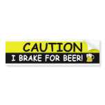Brake For BEER bumper stickers