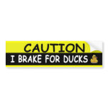 Brake For DUCKS bumper stickers