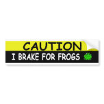 Brake For  FROGS bumper stickers