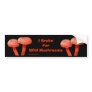 Brake For Mushrooms Funny Nature Bumper Sticker