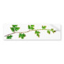 Branch of young green leaves bumper stickers