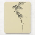 Branch With Leaves And Berries, Hokusai Mousemat