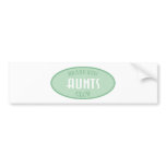 Brand New Aunts Club (Green) Bumper Sticker