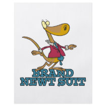brand new newt suit lizard pun full color flyer