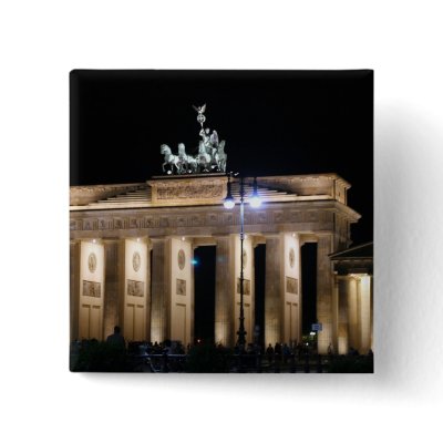 brandenburg gate button by cardart