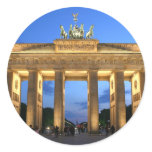 brandenburg gate evening stickers