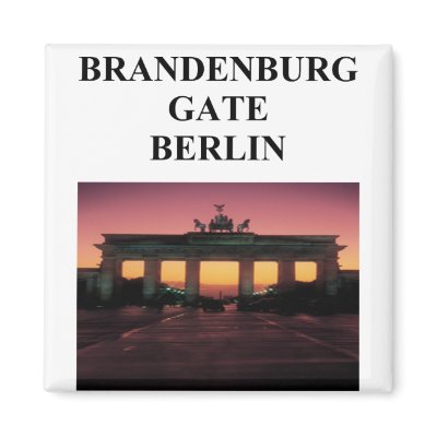 brandenburg gate fridge magnets by jimbuf