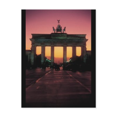 Brandenburg Gate Postcard by alternateworlds