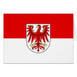 Brandenburg, Germany flag Cards