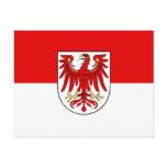 Brandenburg, Germany flag Postcard