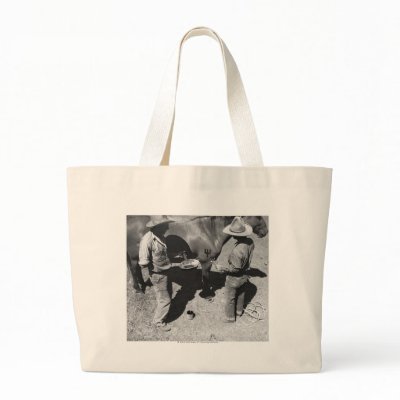 Branding horses with the pitchfork brand bag by uwahc