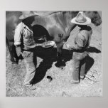 Branding horses with the pitchfork brand print