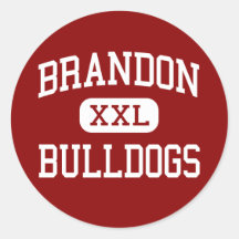 Brandon - Bulldogs - Middle - Brandon Mississippi Stickers