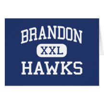 Brandon Hawks Middle Ortonville Michigan Greeting Card