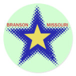 BRANSON MISSOURI ROUND STICKER