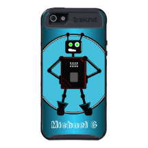 Brash Robot Blue custom iPhone 5 Cargo Case