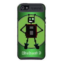 Brash Robot Green custom iPhone 5 Cargo Case