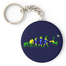 Brasil evolution of soccer football futebol gifts keychains