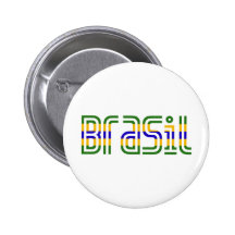 Brasil Flag Colours! Pinback Buttons