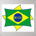 Brasil Flag Poster