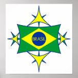 Brasil Flag Poster