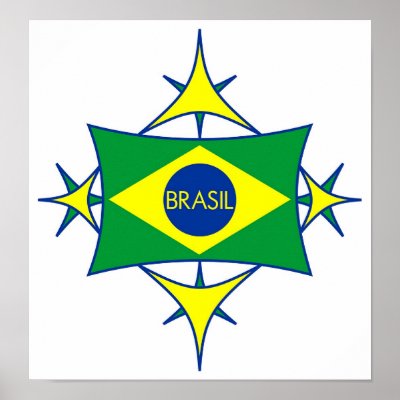 Brasil Flag Poster by MiMeta