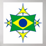 Brasil Flag Poster