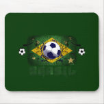 Brasil Grunge Soccer players Brazil Soccer gifts Mouse Pad