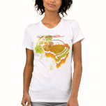 Brasil map t-shirts