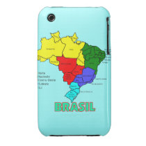 Brasil Regioes Blackberry Curve Case-Mate Case