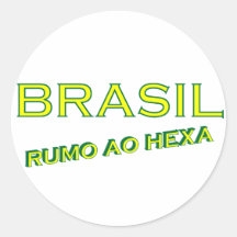 "Brasil rumo ao hexa" sticker