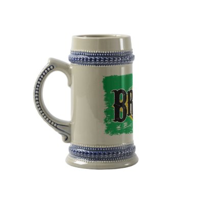 Brasil Soccer Beer Stein Coffee Mugs by scenescream