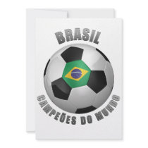 BRASIL SOCCER CHAMPIONS PERSONALIZED INVITE
