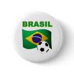 Brasil World Cup t-shirt Pinback Buttons
